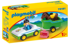 Playmobil 70181  1.2.3 Car with Horse Trailer