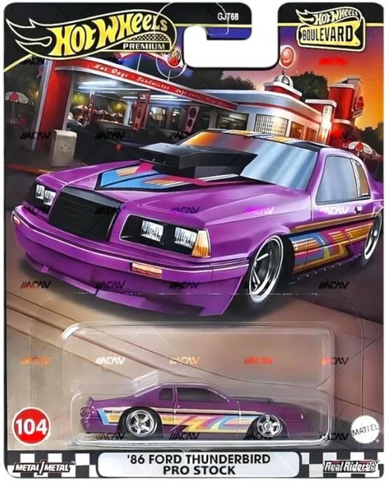 Hot Wheels Premium Boulevard '86 Ford Thunderbird Pro Stok HRT72