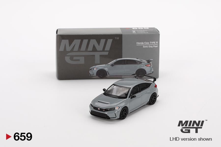 Mini GT Honda Civic Type R Sonic Gray Pearl 2023 659