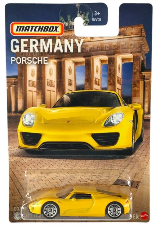 Matchbox Germany Edition 2020 Porsche 918 Spyder HVV26