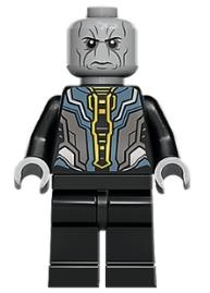 Lego Minifigür Sh827 Ebony Maw - Light Bluish Gray Head