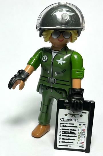 Playmobil Figures 71761 Series 27 - Military Pilot