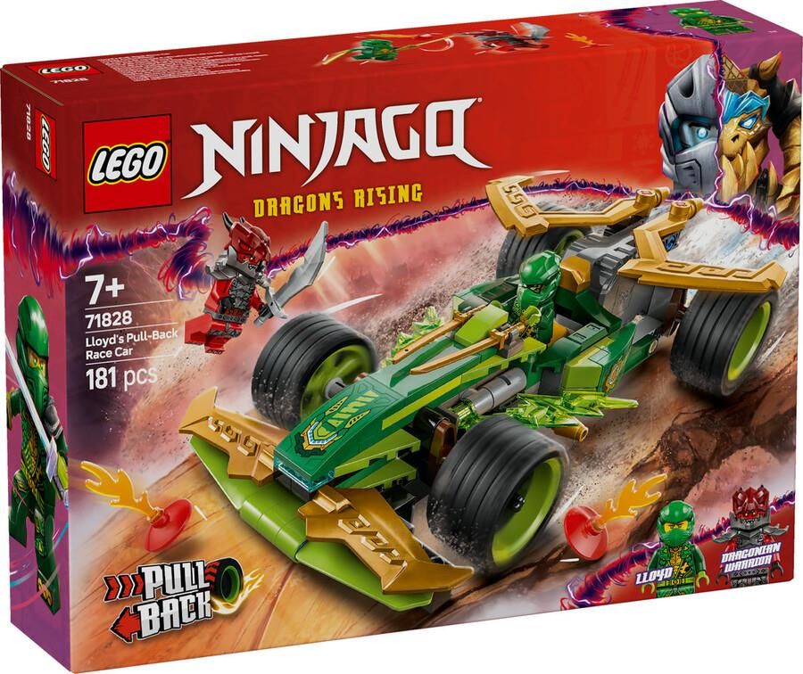 Lego Ninjago Lloyd'un Çek-Bırak Yarış Arabası 71828