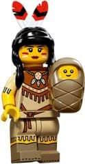Lego Minifigür - Seri 15 - 71011 - 5 Tribal Woman