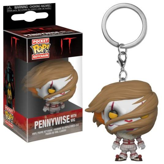 Funko Pop Pocket Keychain IT Pennywise With Wig