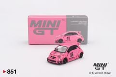 Mini GT Abarth 595 Lb-Works x Abas Works Pink 851