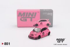 Mini GT Abarth 595 Lb-Works x Abas Works Pink 851