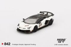 Mini GT Lamborghini Aventador SVJ 63 Bianco Asopo 842