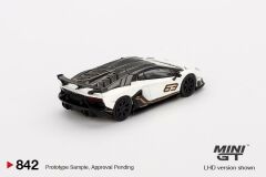 Mini GT Lamborghini Aventador SVJ 63 Bianco Asopo 842