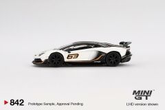 Mini GT Lamborghini Aventador SVJ 63 Bianco Asopo 842