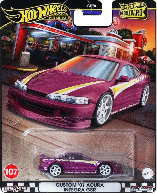 Hot Wheels Premium Boulevard Custom '01 Acura integra GSR HRT77