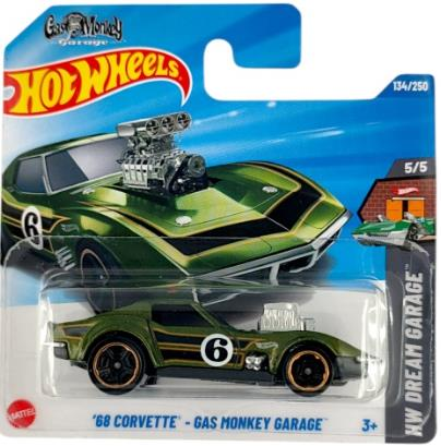 Hot Wheels Tekli Arabalar '68 Corvette - Gas Monkey Garage HYY74 (HW Dream Garage)
