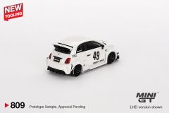 Mini GT LB-WORKS x Abas Works ABARTH 595 Gara White 809