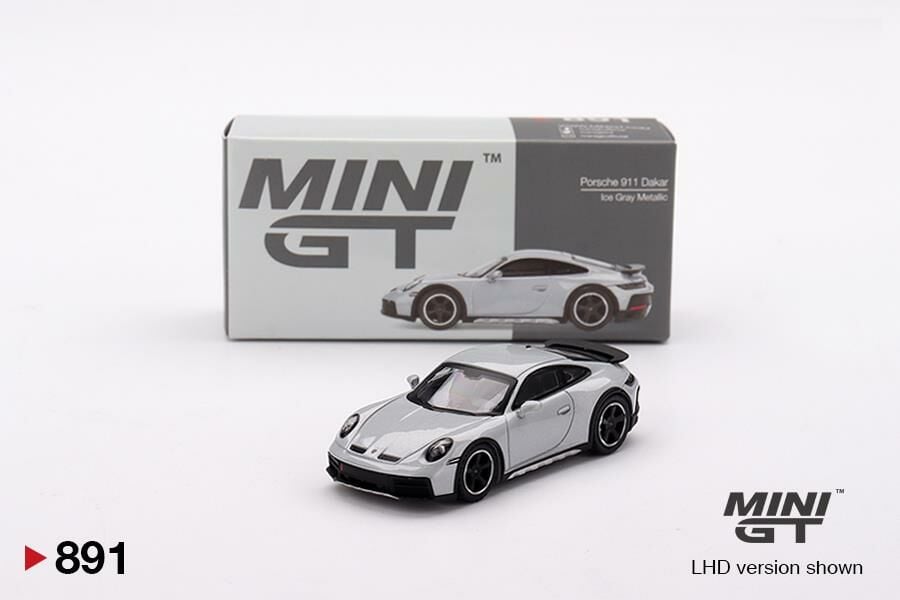 Mini GT Porsche 911 Dakar Ice Gray Metallic 891