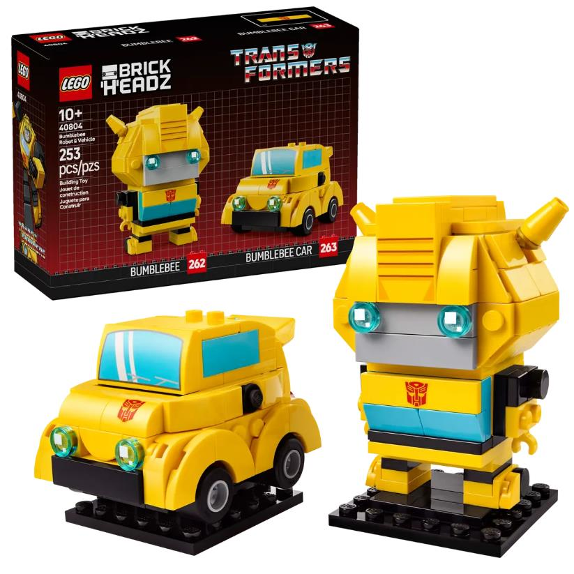 Lego Brickheadz Transformers Bumblebee Robot & Vehicle 40804