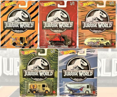 Hot Wheels 5'li Araba Seti - Hot Wheels Premium Jurassic World DLB45