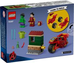 Lego Marvel Marvel Motosikletli Iron Man ve Hulk 76287