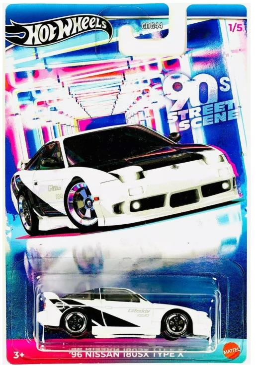 Hot Wheels 90's Street Scene '96 Nissan 180SX Type X JCB57