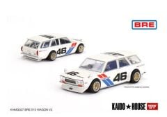 Mini GT Kaido House Kaido GT Datsun 510 Wagon BRE Version 2 White Limited Edition - 027