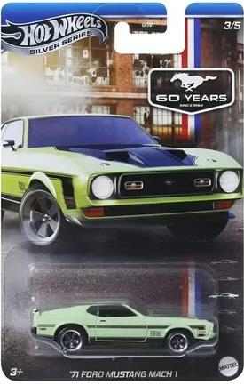 Hot Wheels Siver Series Ford Mustang 60 Years Anniversary '71 Ford Mustang Mach 1 JBY52