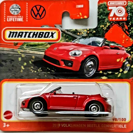 Matchbox Tekli Arabalar 2019 Volkswagen Beetle Convertible HLD14