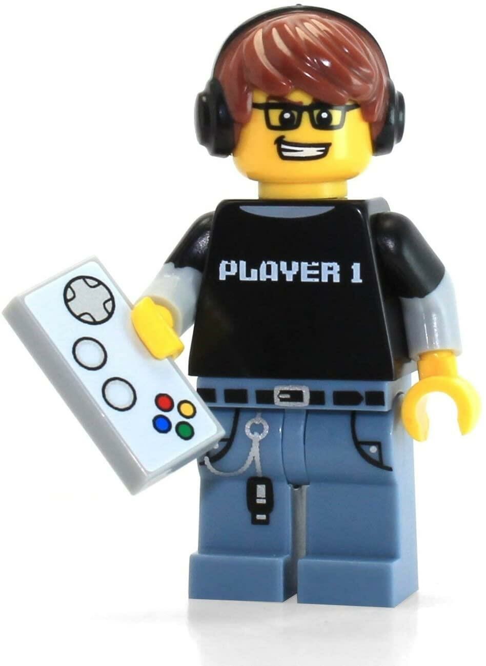 Lego Minifigür - Seri 12 - 71007 - 4 Video Game Guy