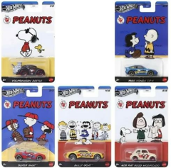 Hot Wheels Silver Series Peanuts 5'li Set