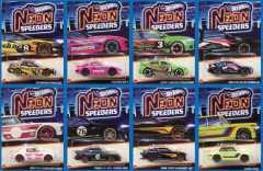 Hot Wheels 8'li Araba Seti - Hot Wheels Neon Speeders HLH72
