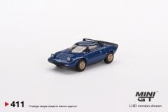 Mini GT Lancia Stratos HF Stradale Bleu Vincennes 411