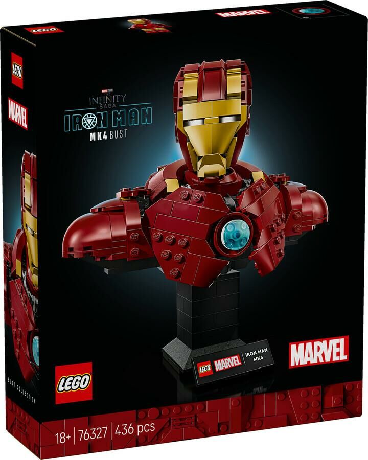 Lego Marvel Iron Man Mk4 Büstü 76327