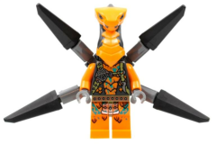 Lego Minifigür Ninjago Viper Flyer - Dark Bluish Gray Bar Holders NJO723