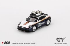 Mini GT Porsche 911 Dakar Rallye Design Package White/Gentian Blue Metallic BL 805