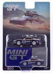 Mini GT Porsche 911 Dakar Rallye Design Package White/Gentian Blue Metallic BL 805
