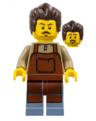 Lego Minifigür - Barber Male cty1647