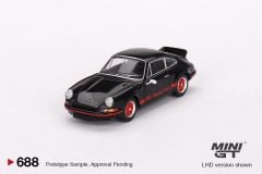 Mini GT Porsche 911 Carrera RS 2.7 Black with Red Livery 1:64 688