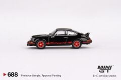 Mini GT Porsche 911 Carrera RS 2.7 Black with Red Livery 1:64 688