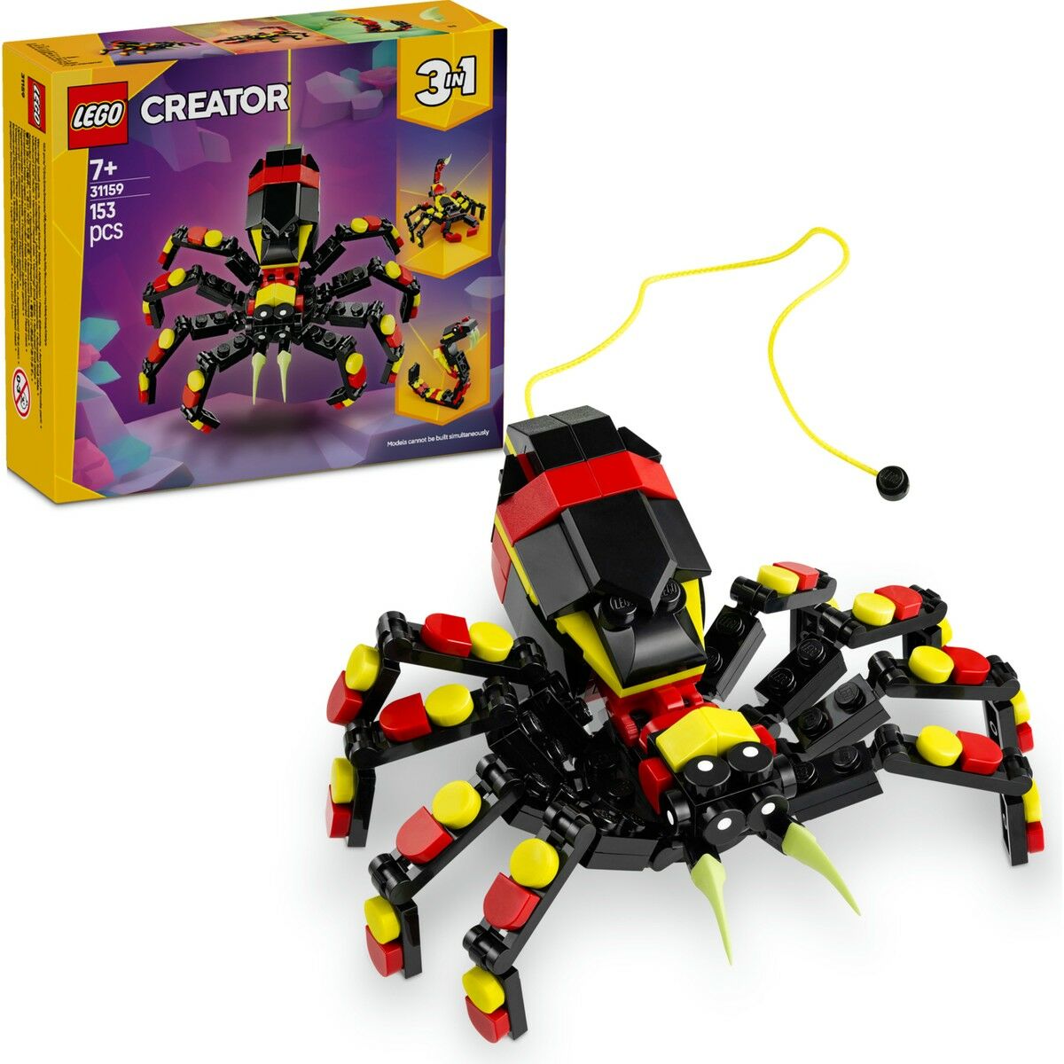 Lego Creator 3’ü 1 Arada Vahşi Hayvanlar: Şaşırtıcı Örümcek 31159