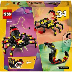 Lego Creator 3’ü 1 Arada Vahşi Hayvanlar: Şaşırtıcı Örümcek 31159