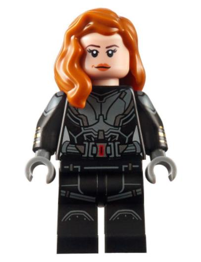 Lego Minifigür Black Widow Black Jumpsuit sh0637