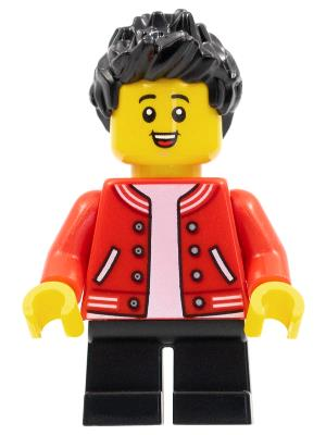 Lego Minifigür Child Boy Red Letterman Jacket hol265