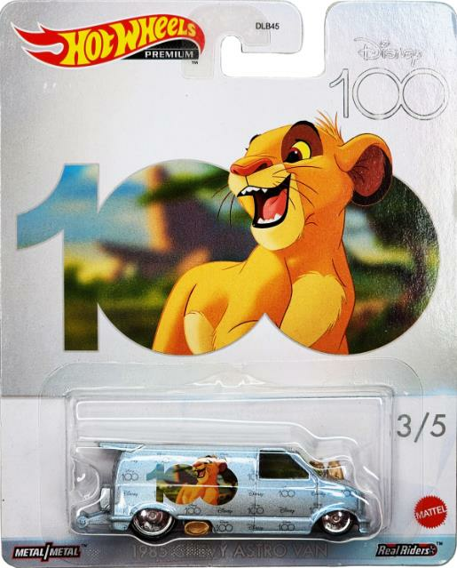 Hot Wheels Premium Disney 100 - 1985 Chevy Astro Van - HKC88