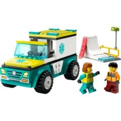 Lego City 60403 Acil Ambulansı ve Snowboardcu