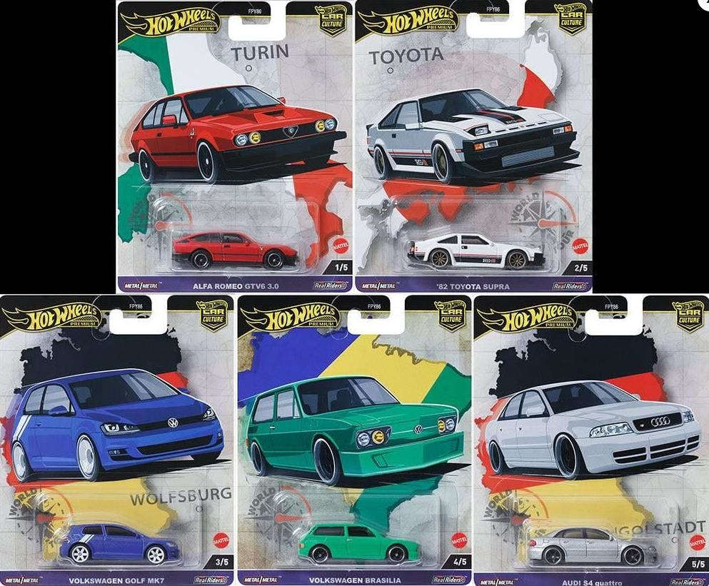 Hot Wheels Premium Car Culture World Tour 5'li Set  FPY86