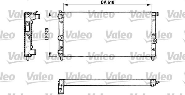 Fiat Uno 1983-2013 Arası 60 Diesel 1.7 Valeo Marka Su Radyatörü