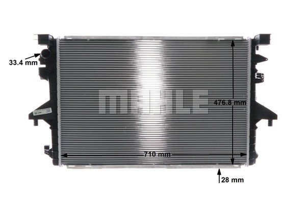 Volkswagen Transporter 2003-2015 Arası 2.0 TDI, 2.0, 2.0 TDI 4motion Mahle Marka Su Radyatörü