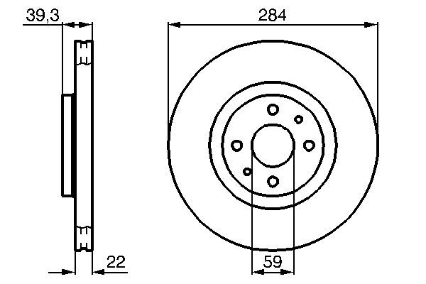 Fiat Tipo 1987-1997 Arası 2.0 i.e. 16V Sport, 2.0 16V Bosch Marka Ön Fren Diski