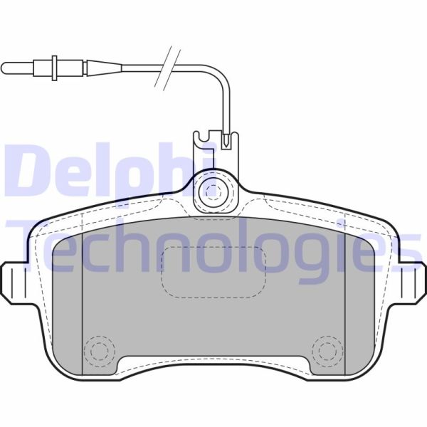 Peugeot 407 2004-2011 Arası 2.0, 1.6 HDi 110, 1.8, 2.0 HDi 135, 2.0 Bioflex, 1.8 16V, 2.0 16V Delphi Marka Ön Fişli Balata