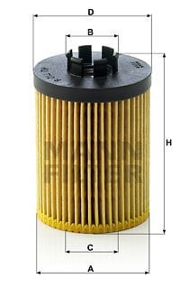 Opel Astra 1998-2014 Arası 1.2 16V, 1.4 LPG, 1.4 Mann Marka Yağ Filtresi
