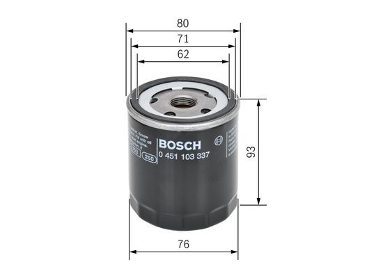 Skoda Fabia 1999-2008 Arası 1.4 Bosch Marka Yağ Filtresi