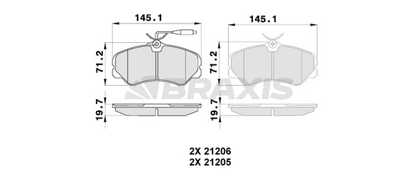 Fiat Ducato 1982-1994 Arası 1.9 TD, 2.0 Braxis Marka Ön Balata